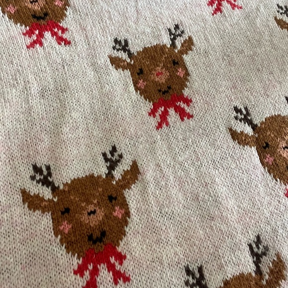 Brown Reindeer Faces Sweater - Picture 5 of 5